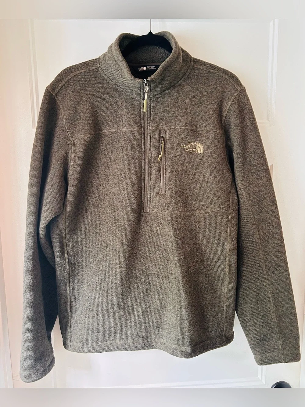 The North Face Green Gordon Lyons 1/4 Zip Pullover Fleece Pullover M Gorpcore